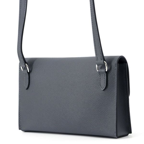 エルメス ショルダーウォレット ナップ トゥーゴー グリミスティ/シルバー金具 エプソン K刻印