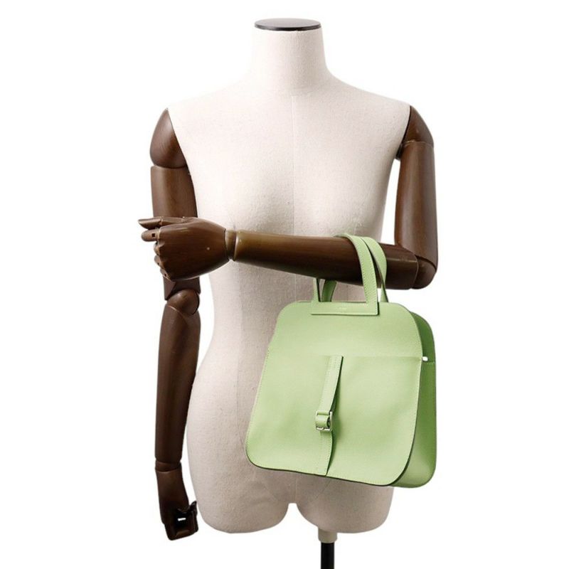 エルメス ハンドバッグ アルザン25 ヴェールクリケット/シルバー金具 エバーカラー U刻印 2wayショルダー