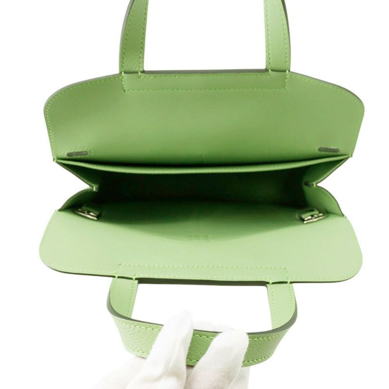 エルメス ハンドバッグ アルザン25 ヴェールクリケット/シルバー金具 エバーカラー U刻印 2wayショルダー