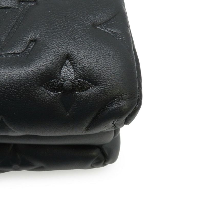 ルイヴィトン ショルダーバッグ モノグラム・パターン/ラムレザー クッサンPM M21260 LOUIS VUITTON BAG 黒 ブラック