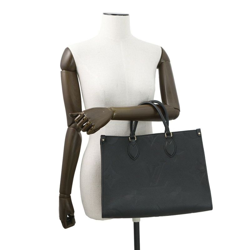 ルイヴィトン トートバッグ モノグラム・アンプラント オンザゴーMM M45595 2way ショルダーバッグ ブラック 黒