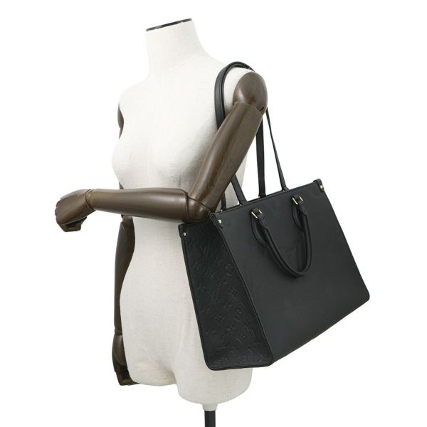 ルイヴィトン トートバッグ モノグラム・アンプラント オンザゴーMM M45595 2way ショルダーバッグ ブラック 黒