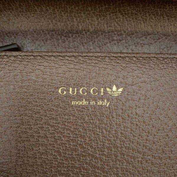 グッチ チェーンウォレット アディダス コラボ トレフォイル プリント 621892 GUCCI 長財布