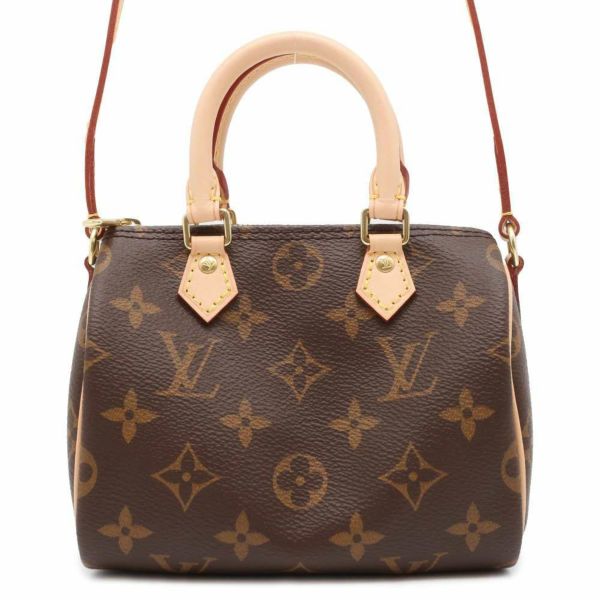 ルイヴィトン ハンドバッグ モノグラム ナノ・スピーディ M61252 LOUIS VUITTON 2WAYショルダーバッグ ミニバッグ