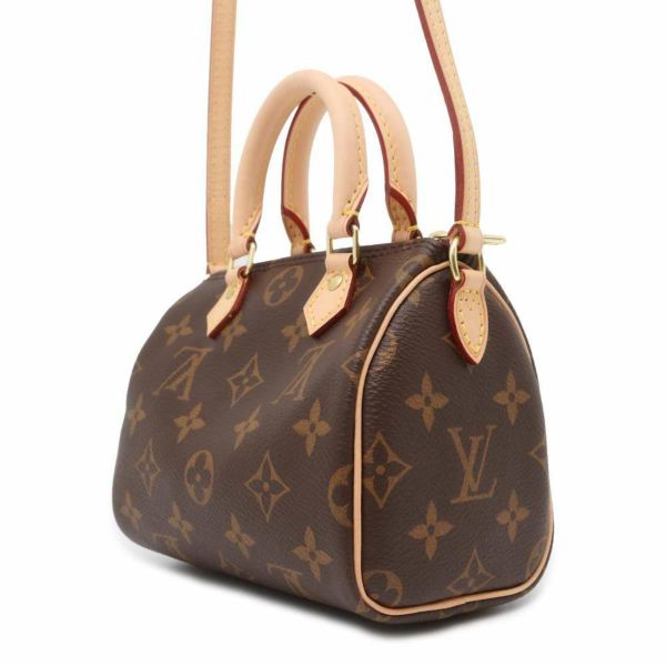 ルイヴィトン ハンドバッグ モノグラム ナノ・スピーディ M61252 LOUIS VUITTON 2WAYショルダーバッグ ミニバッグ