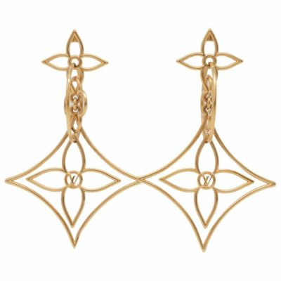 【レアアイテム】Louis Vuitton　ピアス　モノグラム　アクセサリー LOUIS VUITTON ルイ・ヴィトン ブックルドレイユ ブルーミング