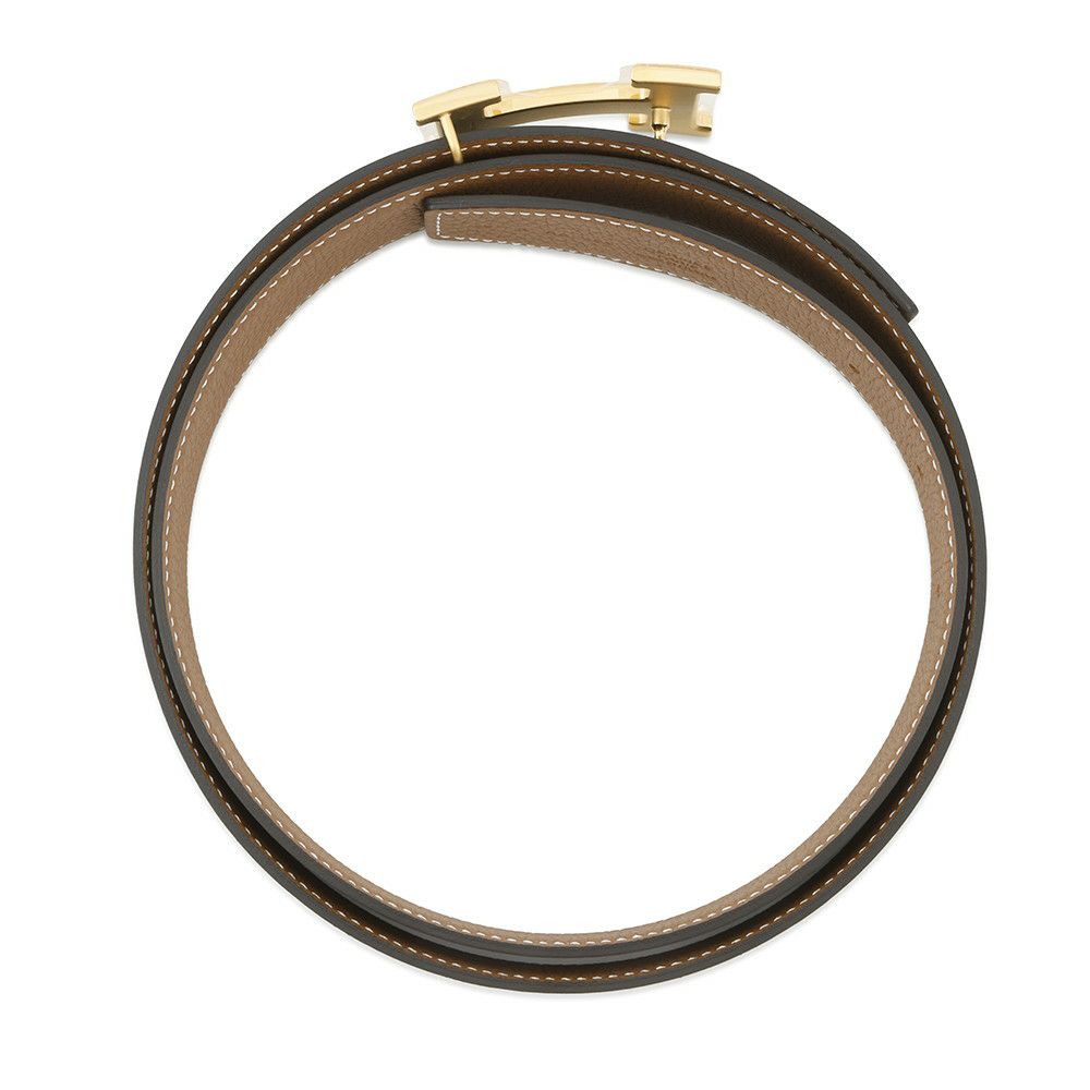 エルメス ベルト ベルトバックル H レザーベルト キット32 ブラック/ゴールド/ゴールド金具 ボックスカーフ/トゴ サイズ90 K刻印 黒