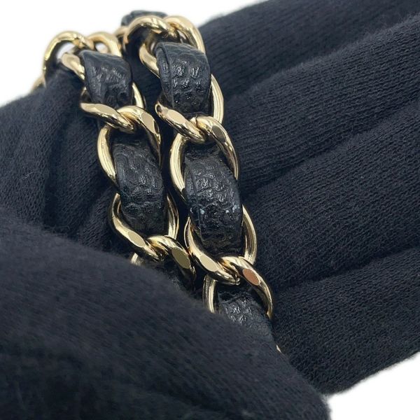 シャネル チェーンショルダーバッグ マトラッセ23 ココマーク ダブルチェーン キャビアスキン A01113 CHANEL 黒