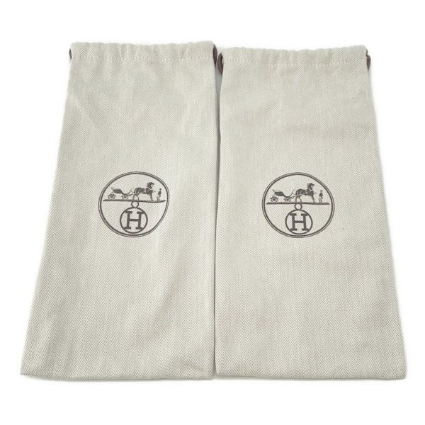 エルメス サンダル オラン ベルベット レディースサイズ38 1/2 HERMES 靴 黒