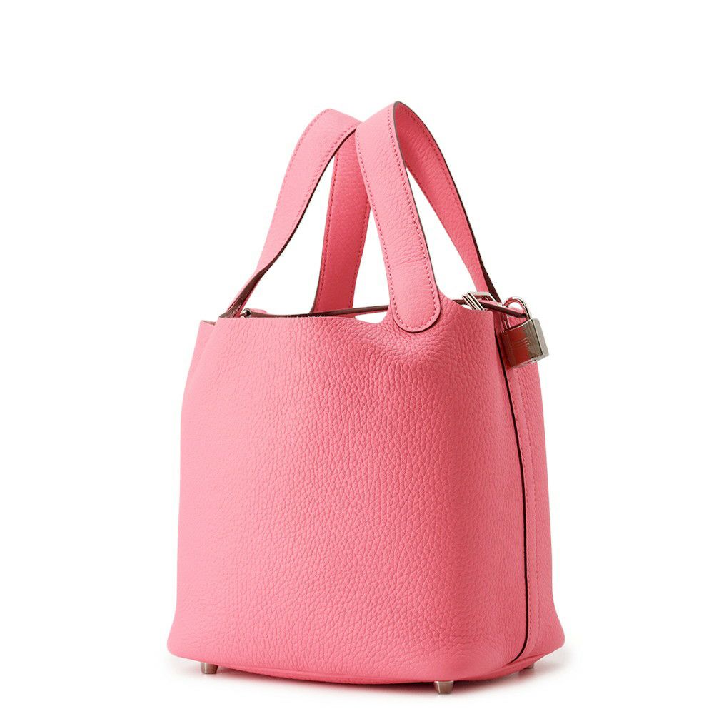 エルメス ハンドバッグ ピコタンロックPM ローズアザレ/シルバー金具 トリヨンクレマンス W刻印