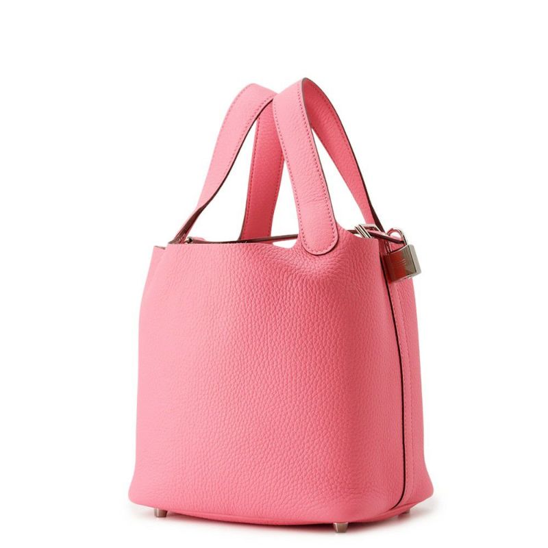 エルメス ハンドバッグ ピコタンロックPM ローズアザレ/シルバー金具 トリヨンクレマンス W刻印