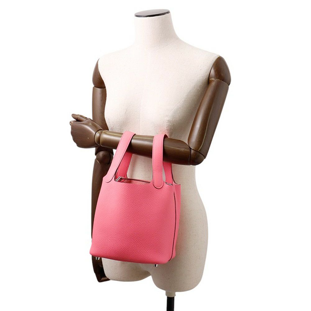 エルメス ハンドバッグ ピコタンロックPM ローズアザレ/シルバー金具 トリヨンクレマンス W刻印