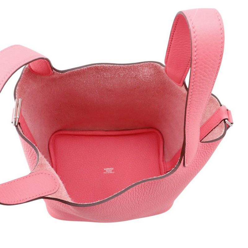 エルメス ハンドバッグ ピコタンロックPM ローズアザレ/シルバー金具 トリヨンクレマンス W刻印