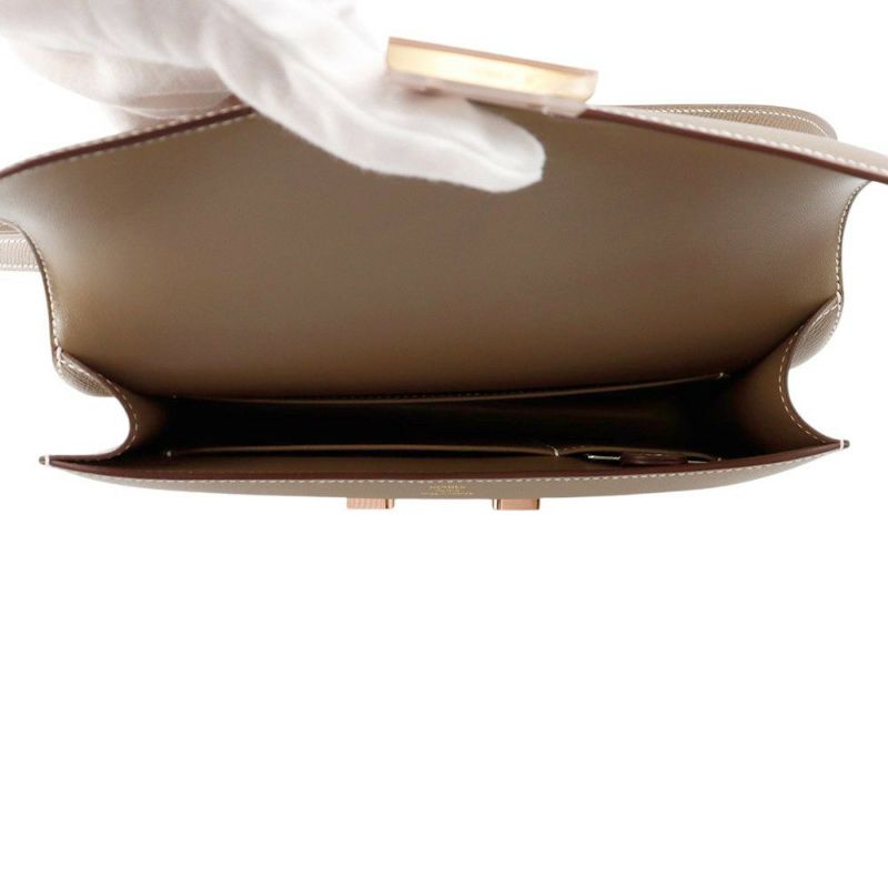 エルメス コンスタンス エラン ミロワール エトゥープ/ピンクゴールド金具 ヴォーエプソン K刻印