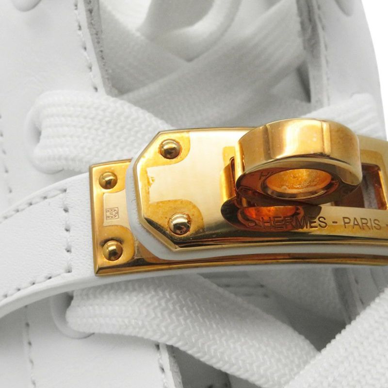 エルメス スニーカー デイドリーム ハイカット ケリーバックル レディースサイズ36 1/2 HERMES 靴 白