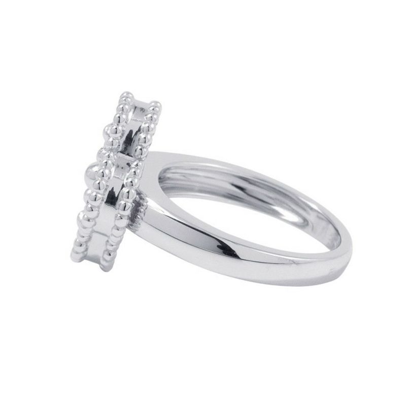 ヴァンクリーフ&アーペル リング ヴィンテージ アルハンブラ リング ギヨシェ K18WG リングサイズ49 VCARP9XI49