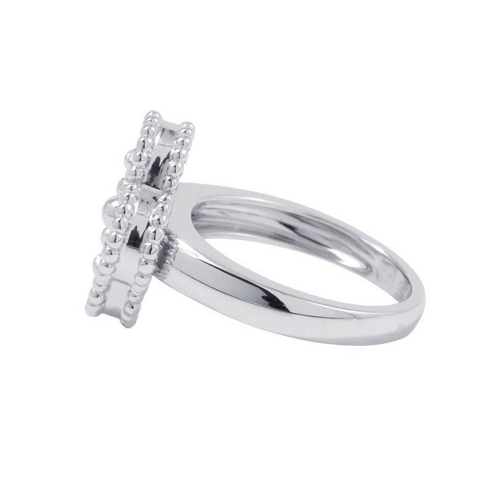 ヴァンクリーフ&アーペル リング ヴィンテージ アルハンブラ リング ギヨシェ K18WG リングサイズ49 VCARP9XI49