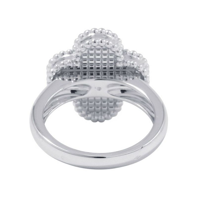 ヴァンクリーフ&アーペル リング ヴィンテージ アルハンブラ リング ギヨシェ K18WG リングサイズ49 VCARP9XI49