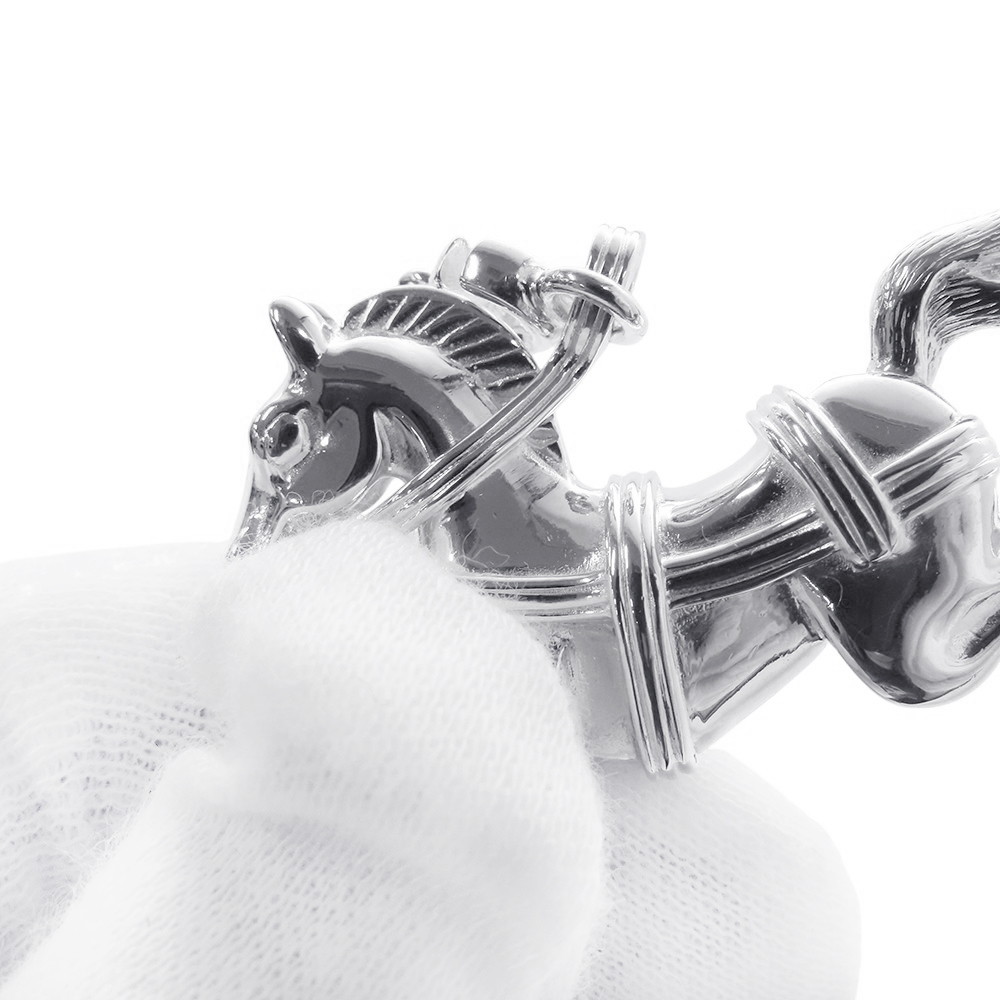 エルメス チャーム シュバル ホース SV925シルバー HERMES キーホルダー