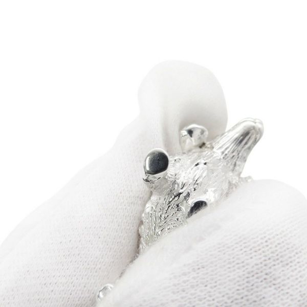 エルメス チャーム ドッグ ホース SV925シルバー HERMES キーホルダー ダックスフンド