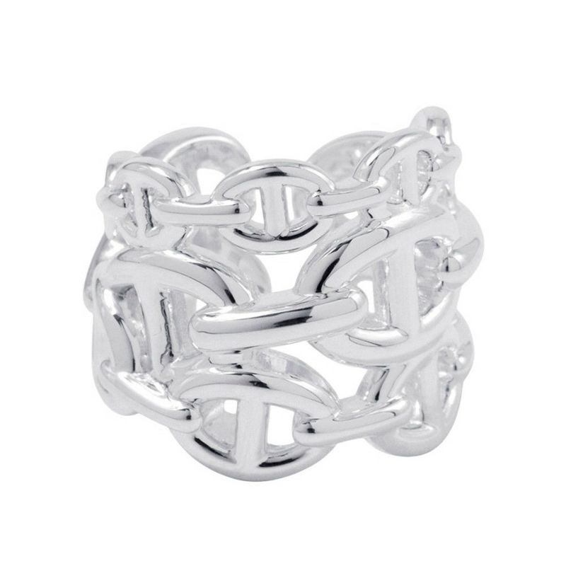 エルメス リング シェーヌダンクル アンシェネGM Enchainee SV925シルバー リングサイズ50 HERMES 指輪