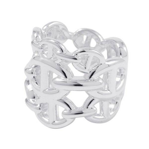 エルメス リング シェーヌダンクル アンシェネGM Enchainee SV925シルバー リングサイズ50 HERMES 指輪