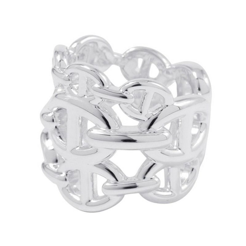 エルメス リング シェーヌダンクル アンシェネGM Enchainee SV925シルバー リングサイズ50 HERMES 指輪