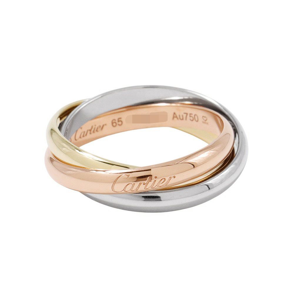 カルティエ リング トリニティ クラシックモデル K18YG/K18WG/K18PG リングサイズ65 B4086100 ジュエリー 指輪
