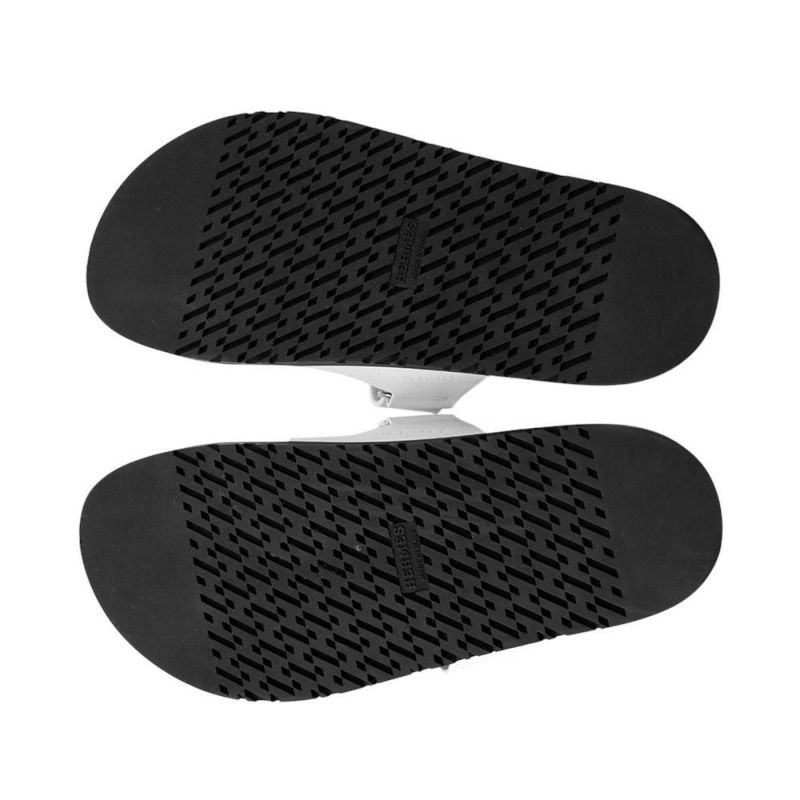 エルメス サンダル シプレ カーフレザー レディースサイズ38.5 HERMES 靴 黒 白