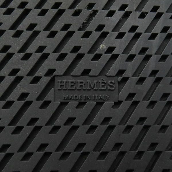 エルメス サンダル シプレ カーフレザー レディースサイズ38.5 HERMES 靴 黒 白