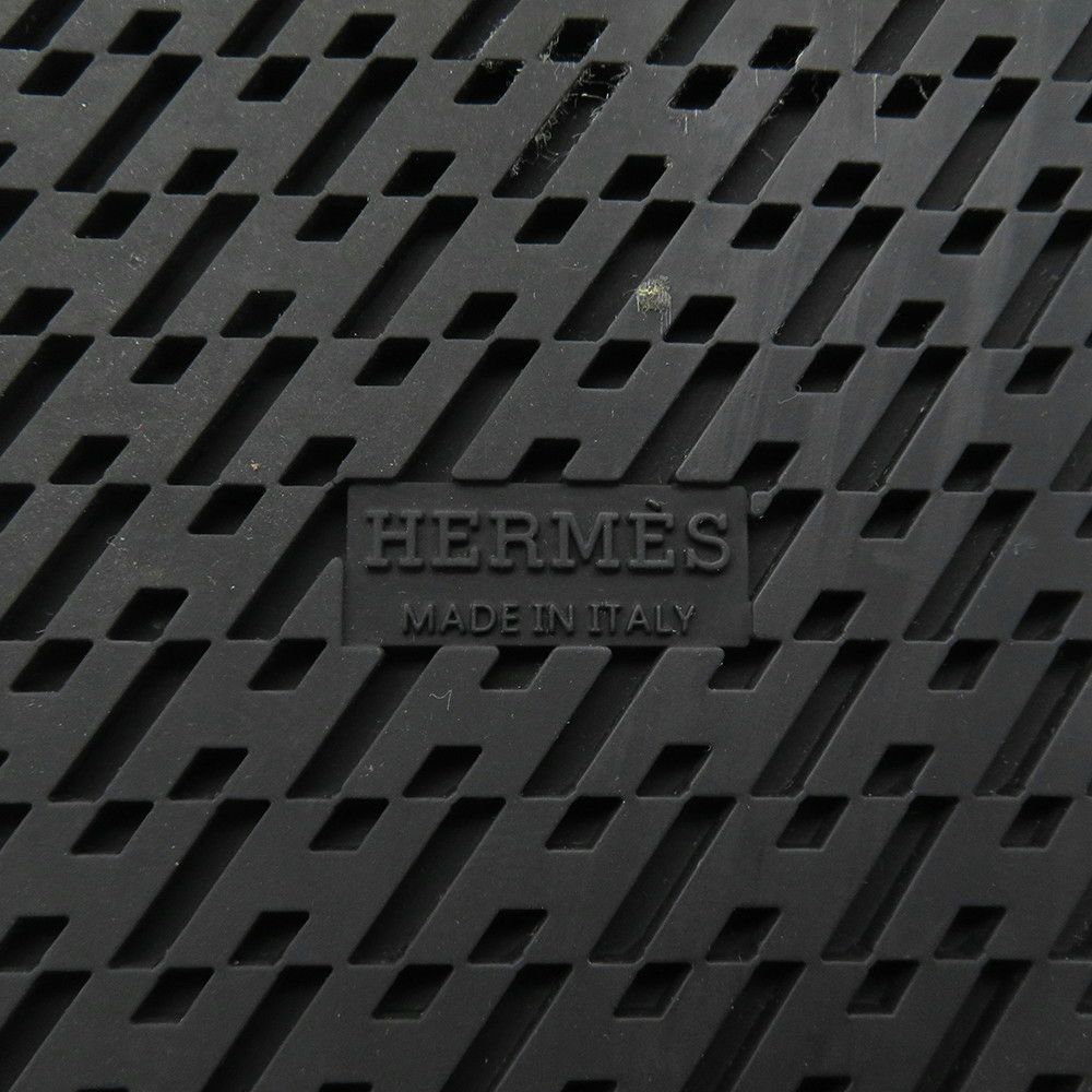 エルメス サンダル シプレ カーフレザー レディースサイズ38.5 HERMES 靴 黒 白