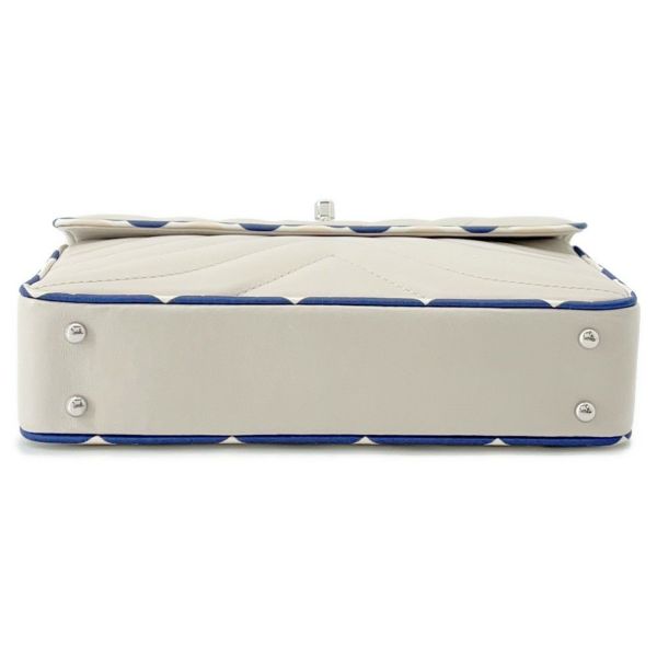 シャネル チェーンショルダーバッグ ココマーク ラムスキン シルク カメリアチャーム付き CHANEL バッグ