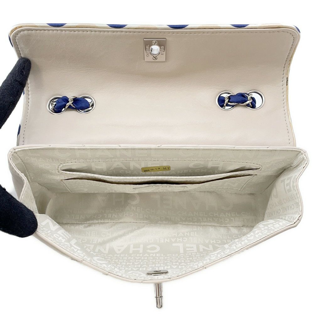 シャネル チェーンショルダーバッグ ココマーク ラムスキン シルク カメリアチャーム付き CHANEL バッグ