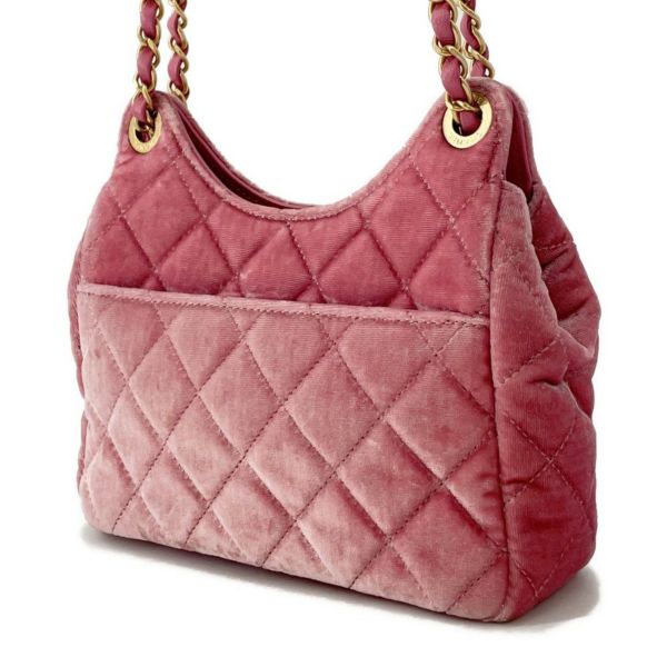 シャネル チェーンショルダーバッグ マトラッセ ココマーク ホーボー ベロア AS4323 CHANEL バッグ