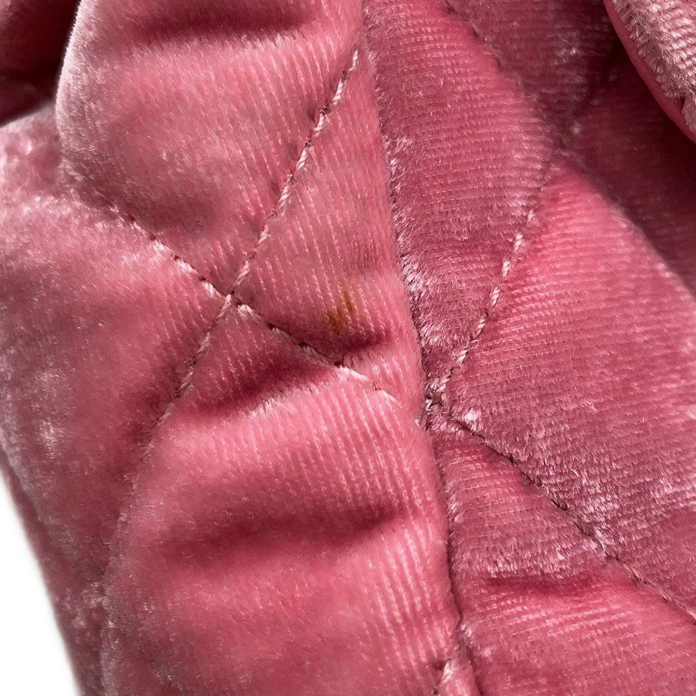 シャネル チェーンショルダーバッグ マトラッセ ココマーク ホーボー ベロア AS4323 CHANEL バッグ