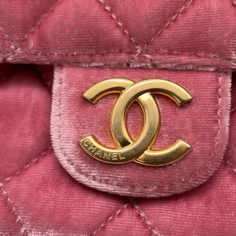 シャネル チェーンショルダーバッグ マトラッセ ココマーク ホーボー ベロア AS4323 CHANEL バッグ