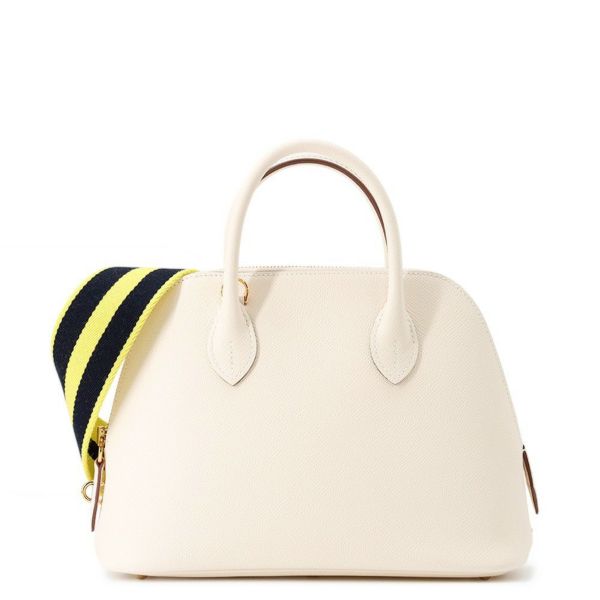 エルメス ボリード1923 25 サングル・ウーリー ナタ/ブルーインディゴ/ライム/ゴールド金具 エプソン B刻印 2wayショルダー