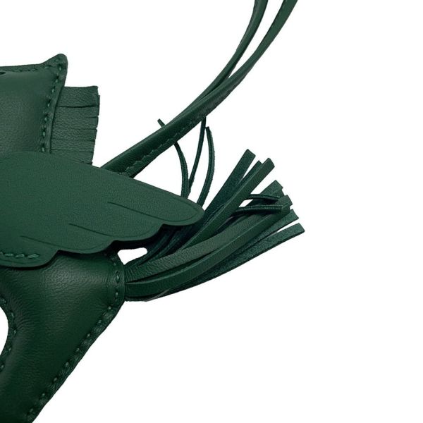 エルメス バッグチャーム ロデオPM ペガサス ヴェールモワイヤン ラムスキン W刻印