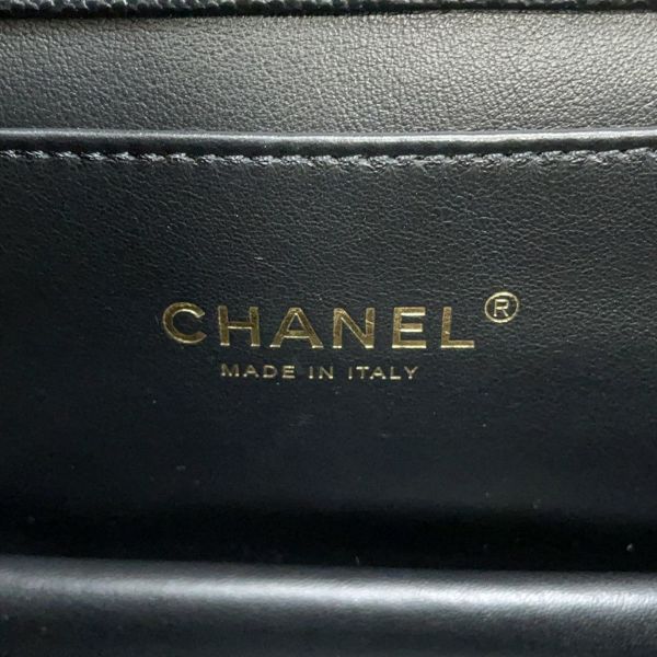 シャネル チェーンショルダーバッグ ココマーク マトラッセ ココファースト キャビアスキン AS3580 CHANEL 黒
