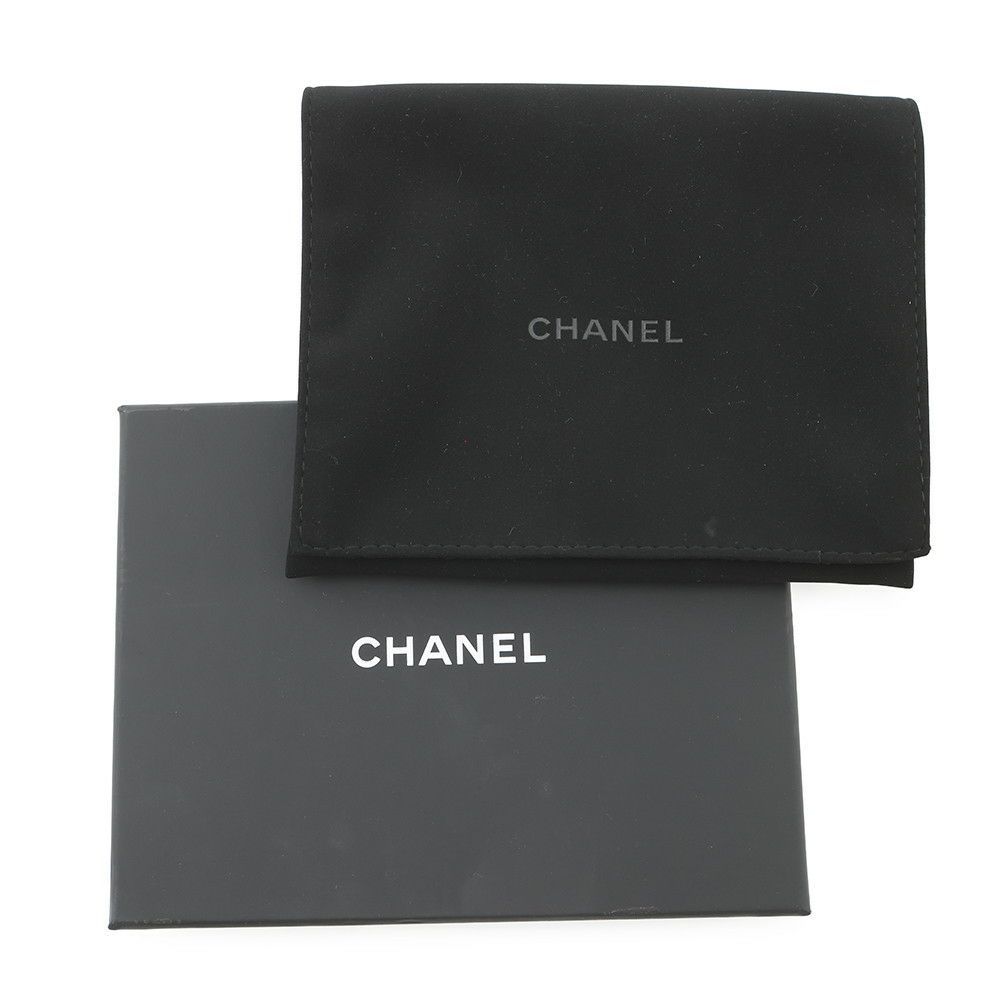 シャネル 三つ折り財布 マトラッセ ココマーク クラシック スモール フラップ ウォレット キャビアスキン AP0229 黒