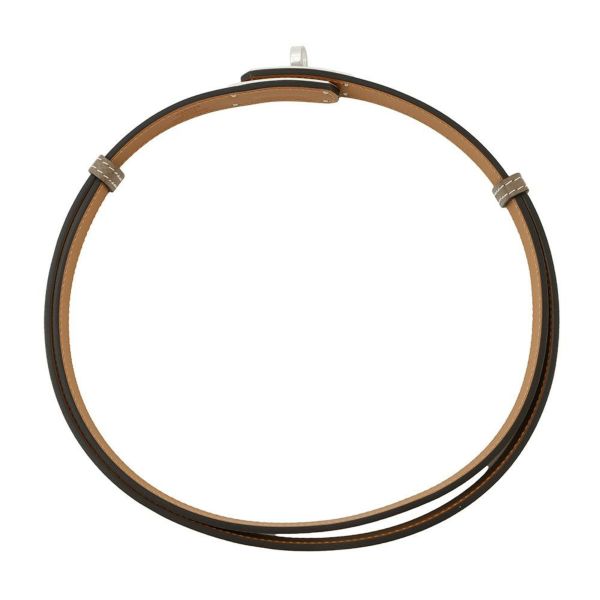 エルメス ケリーベルト エトゥープ/シルバー金具 エプソン U刻印 HERMES べルト