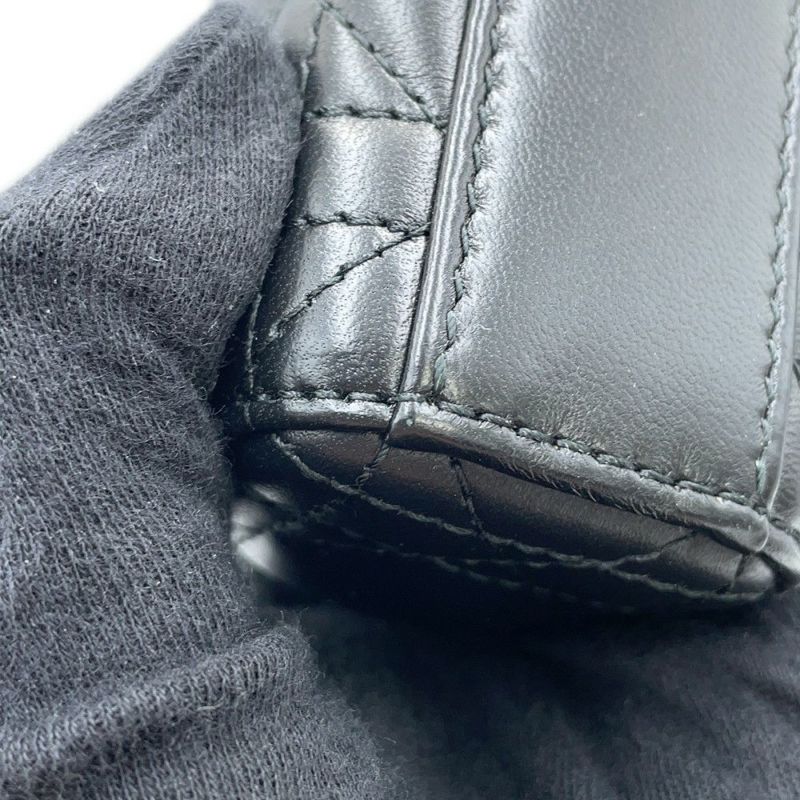 ディオール ハンドバッグ レディ D-JOY カナージュ マイクロ ラムスキン S0910ONGE Christian Dior 2way 黒