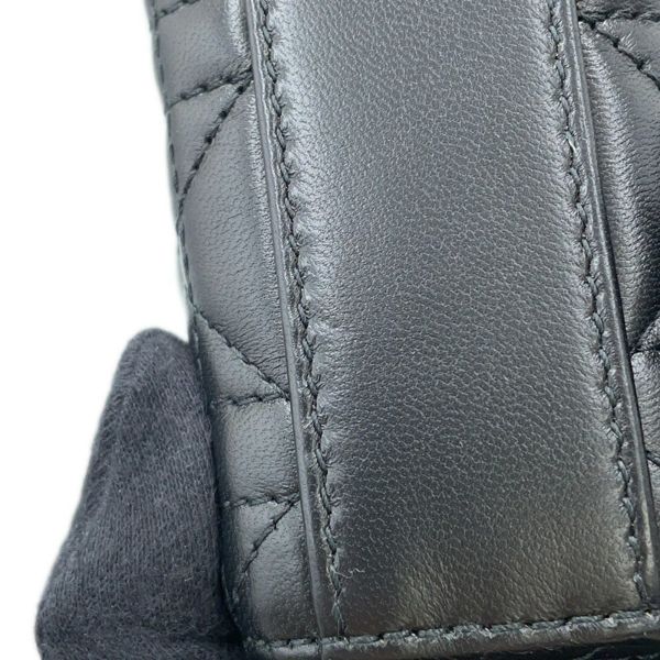 ディオール ハンドバッグ レディ D-JOY カナージュ マイクロ ラムスキン S0910ONGE Christian Dior 2way 黒