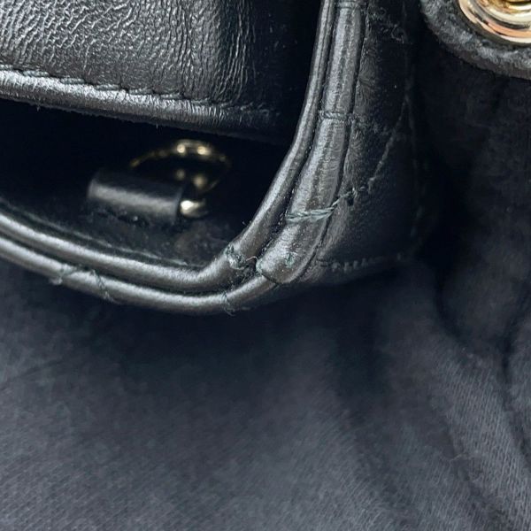 ディオール ハンドバッグ レディ D-JOY カナージュ マイクロ ラムスキン S0910ONGE Christian Dior 2way 黒