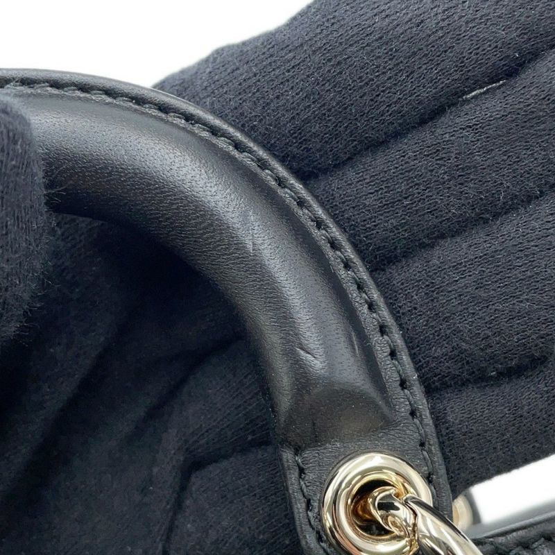 ディオール ハンドバッグ レディ D-JOY カナージュ マイクロ ラムスキン S0910ONGE Christian Dior 2way 黒