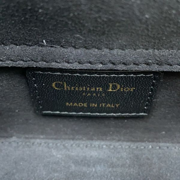 ディオール ハンドバッグ レディ D-JOY カナージュ マイクロ ラムスキン S0910ONGE Christian Dior 2way 黒