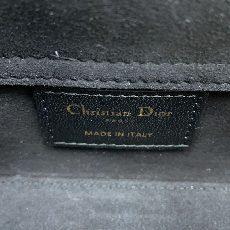 ディオール ハンドバッグ レディ D-JOY カナージュ マイクロ ラムスキン S0910ONGE Christian Dior 2way 黒