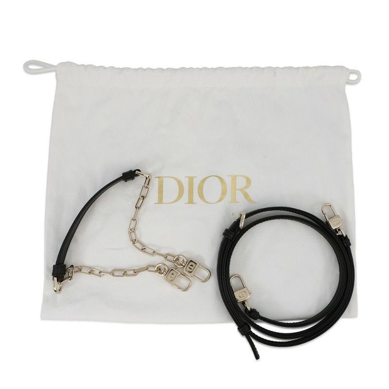 ディオール ハンドバッグ レディ D-JOY カナージュ マイクロ ラムスキン S0910ONGE Christian Dior 2way 黒