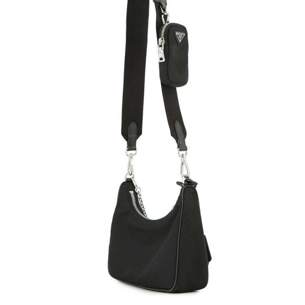 プラダ ショルダーバッグ Re-Edition 2005 Re-Nylon ナイロン 1BH204 PRADA 2wayバッグ 黒