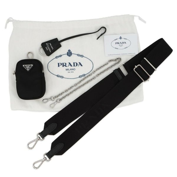 プラダ ショルダーバッグ Re-Edition 2005 Re-Nylon ナイロン 1BH204 PRADA 2wayバッグ 黒